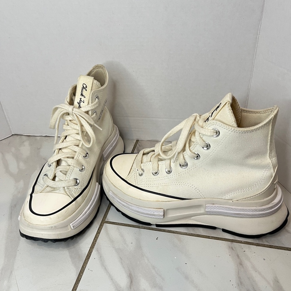 Unisex Converse Run Star Legacy CX Lace Up High Top Shoes Beige Men’s 4 WO’S 5.5 - Picture 8 of 14